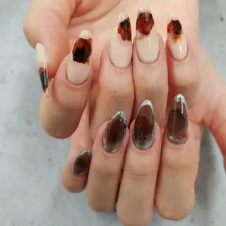 ネイル ロング 河野ちえ (雑誌掲載サロン)のネイルデザイン