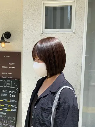 ショート カラー benji 福間所属・丸(マル) ／ショートボブのヘアスタイル