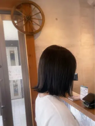ミディアム カラー 高橋 恵のヘアスタイル