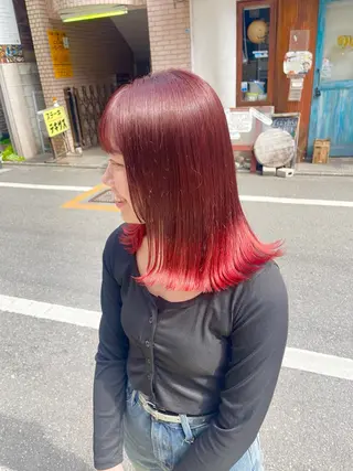 セミロング カラー Ash国立店 池田勇一”のヘアスタイル