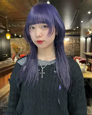 ロング カラー haco＋所属・圧倒的デザイン力 店長🎨RENAのヘアスタイル