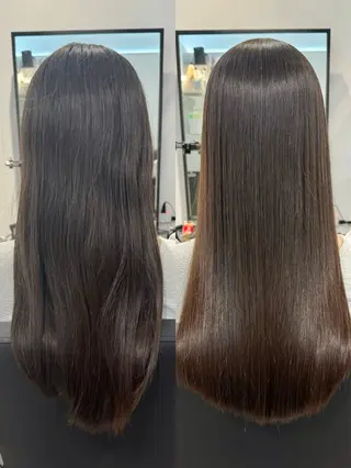 ロング 縮毛矯正/髪質改善 ️カラー️🫧つばさのヘアスタイル