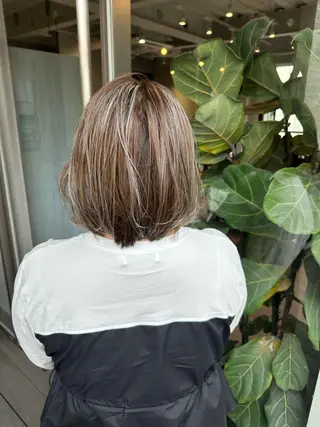 ミディアム カラー 韓国風/オシャレ /縮毛矯正/滝口琴未のヘアスタイル