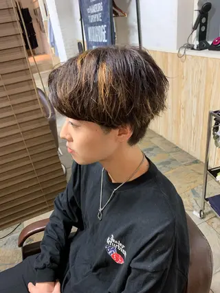 ショート メンズ フェードカット/メン ズパーマ/森巧真のヘアスタイル