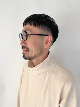 メンズ morio from london所属・松岡彩華 ボブ /グレージュのヘアスタイル