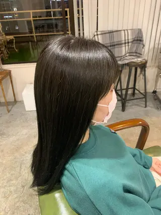 セミロング カラー 金子 廉のヘアスタイル