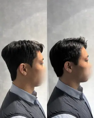 ショート パーマ メンズ 韓国メンズヘア/ ダウンパーマ/歩夢のヘアスタイル