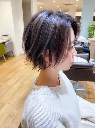 ショート カラー 柳 雄輝のヘアスタイル