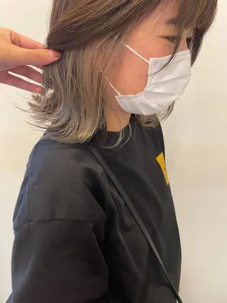 ミディアム カラー カノエ 乃木店のヘアスタイル