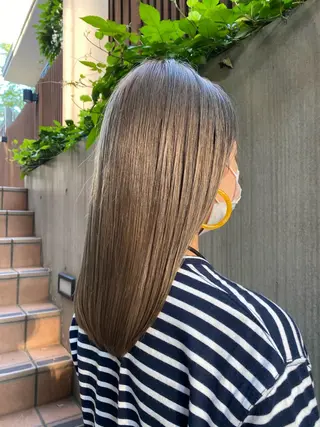 セミロング カラー なみまきパーマ/ボブ パーマ🌼杉田 萌恵のヘアスタイル