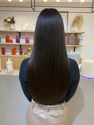 ロング momo/髪質改善 /コテ巻きパーマのヘアスタイル