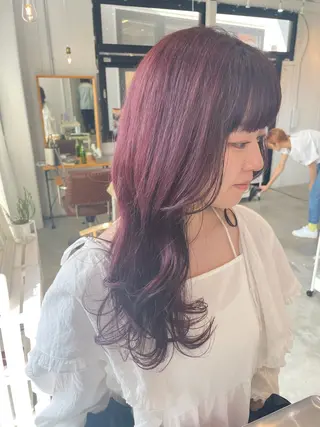 ロング 🦋顔周りカット/レ イヤー/ユリ🦋のヘアスタイル