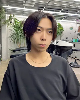 ショート メンズ ダブルカラー/ ケアブリーチ/クニトのヘアスタイル