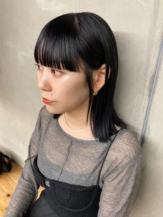 ミディアム カラー BRUNTJET所属・MAEDA MADOKAのヘアスタイル