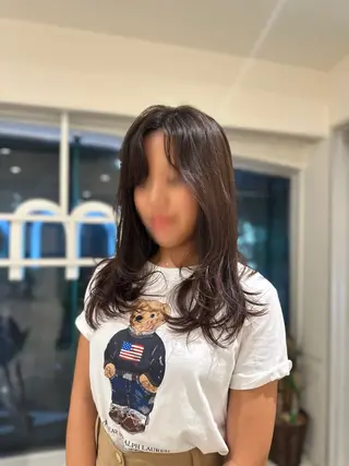 ロング カラー 🤍ハイライト/ レイヤー/銀座🤍のヘアスタイル