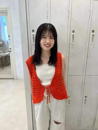 セミロング 桑本 さと子のヘアスタイル