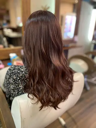 ロング カラー ヘアアレンジ 加藤 瑠美のヘアスタイル