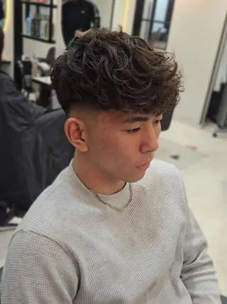 メンズ パーマ ショート LEN名古屋/パーマ 海外ヘア/メンズ特化のヘアスタイル