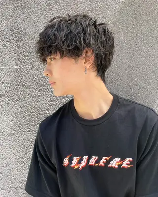 ショート パーマ メンズ ✨【公式】渋谷メンズ サロン BLUCK✨のヘアスタイル