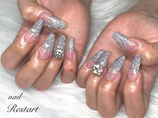 ロング nail Restart所属・Restart YURIのネイルデザイン