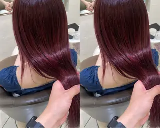 ロング カラー 💖大人韓国ヘア💖 韓国艶カラー【銀座】のヘアスタイル