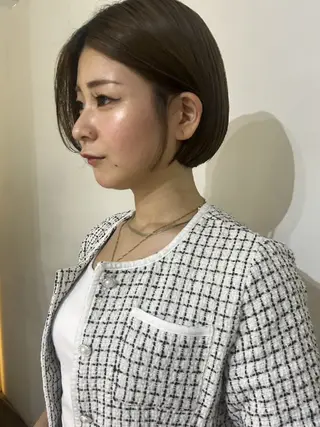 ショート 🐝 朝ラク・扱いや すいボブ／専門🐝のヘアスタイル