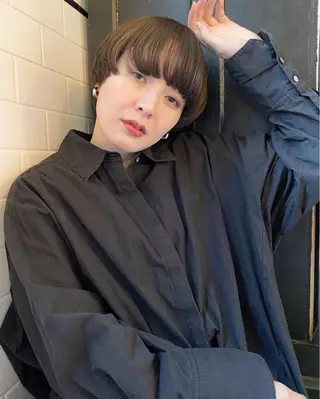 カラー パーマ/透明感カラー 小松のヘアスタイル