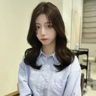 セミロング 新宿/韓国メンズ RIKUパーマのヘアスタイル