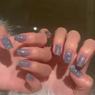 ネイル フィルイン、長さ出し 深爪矯正のネイルデザイン