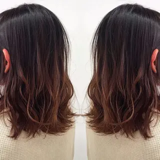 ミディアム カラー 柴田 祐輔のヘアスタイル