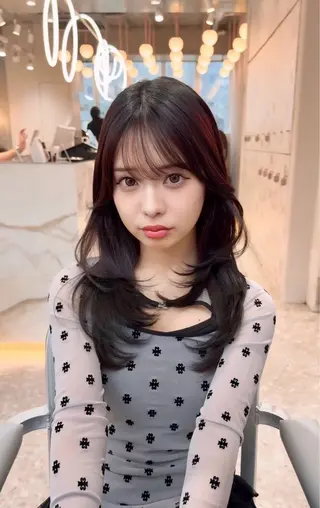 セミロング 新宿/髪質改善/暖色 カラー/shiyuのヘアスタイル