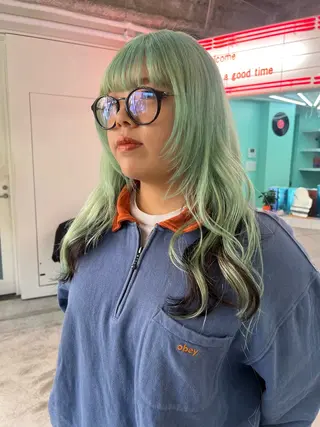 ミディアム 💥ウルフカット デザインあんな💥のヘアスタイル