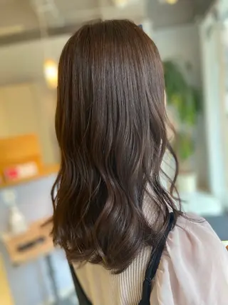 ロング カラー 菊地 美憂のヘアスタイル
