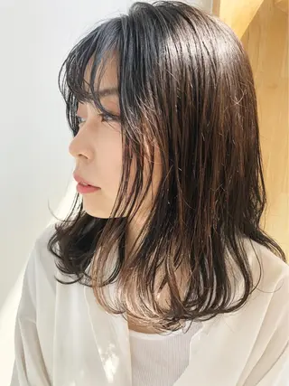 ミディアム カラー メンズスタイル /メンズパーマ/須藤のヘアスタイル