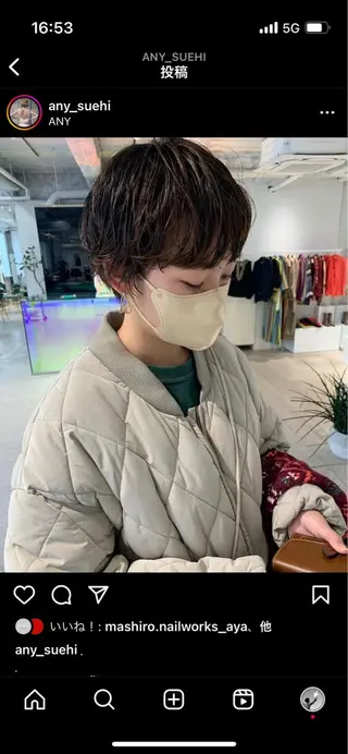 ショート ANY/ Nanaのヘアスタイル