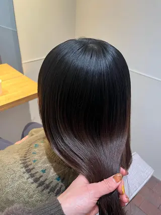 ミディアム マンツーマン 縮毛矯正/マユコのヘアスタイル