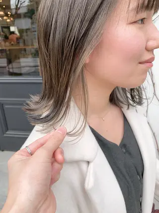 ミディアム カラー 川本 裕🌿のヘアスタイル