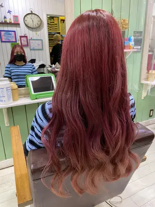 ロング カラー 🩶西 雪乃/透明感 くすみカラー🫧のヘアスタイル