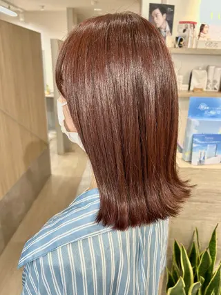 ミディアム カラー 西 めぐみのヘアスタイル