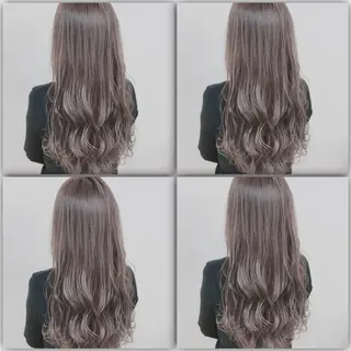 セミロング カラー ヘアアレンジ ダブルカラー 韓国ヘアKYONのヘアスタイル
