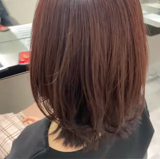 ミディアム カラー 透明感カラー/当日予 約OK🤍〔杉野葵〕のヘアスタイル