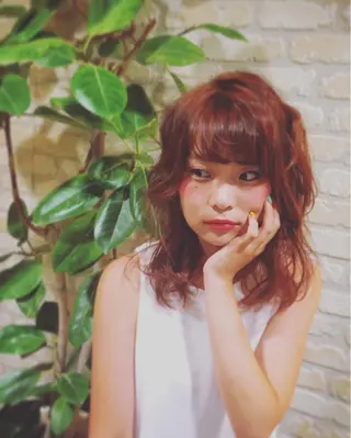 セミロング 大倉 遥香のヘアスタイル