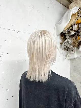 ミディアム カラー Noele hair atelier(ノエルヘアアトリエ)所属・北上ゆい/個性派/ ナチュラルアレンジのヘアスタイル