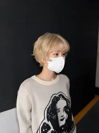 ショート カラー ブリーチ/エクステ/ 新宿/アリルのヘアスタイル