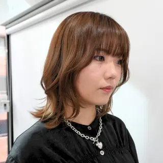 ミディアム Endearing 銀座/レイヤーカットのヘアスタイル