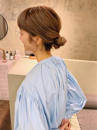 カラー ヘアアレンジ yupi🐈‍⬛ レイヤー/パーマのヘアスタイル