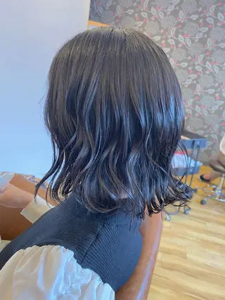 ミディアム カラー ヘアアレンジ Design Color🐰アユミのヘアスタイル