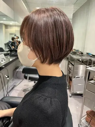 ショート カラー パーマ 🌈艶髪/髪質改善 新宿itouのヘアスタイル
