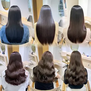 ロング ulu名古屋栄所属・落合しほ/韓国ヘア/ 髪質改善/縮毛矯正のヘアスタイル
