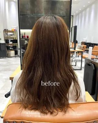 カラー かわいいを＋🎀☘️ 上品hair/ 星愛のヘアスタイル